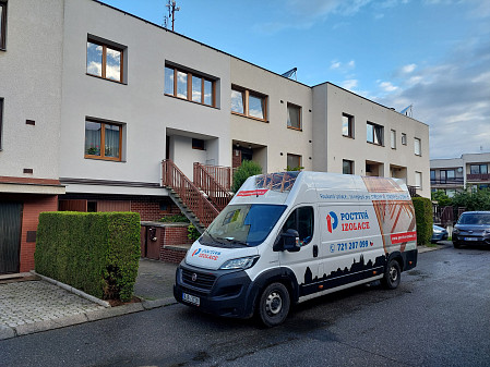 Izolace stropu řadového rodinného domu v Jihlavě